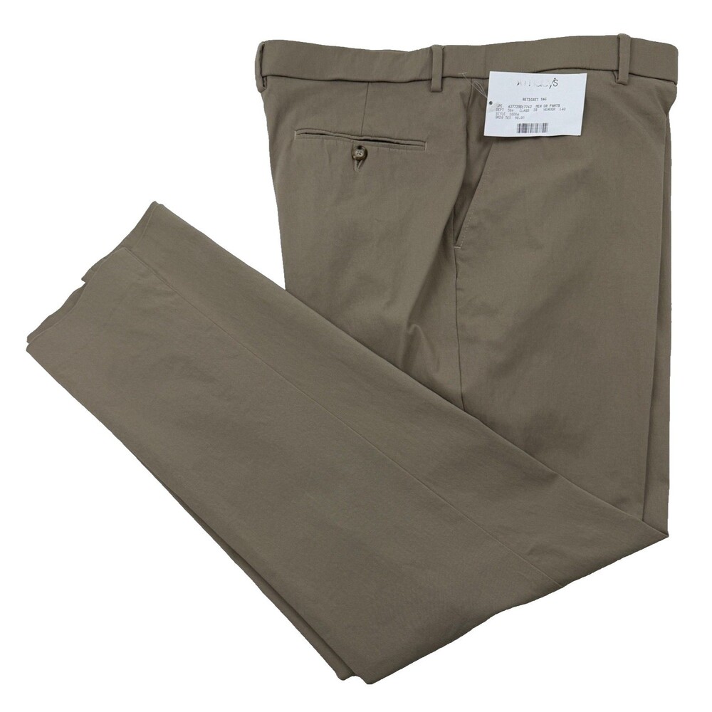 $98 NEW TOMMY HILFIGER MENS 34X29 TAN SOFT STRETCH TROUSERS DRESS PANTS SLACKS